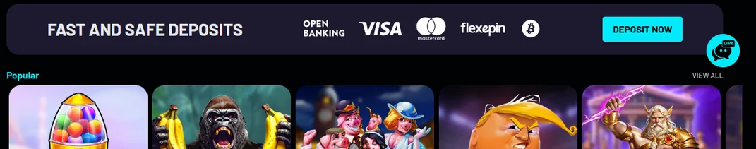 Vinn jackpot hos Turbo Wins Casino