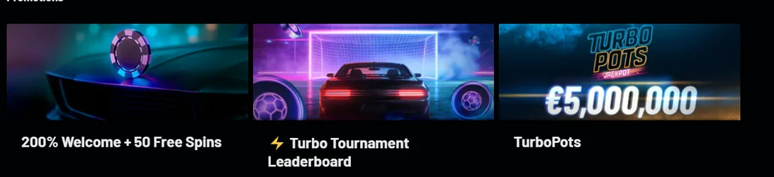 Hämta välkomstbonus Turbo Wins